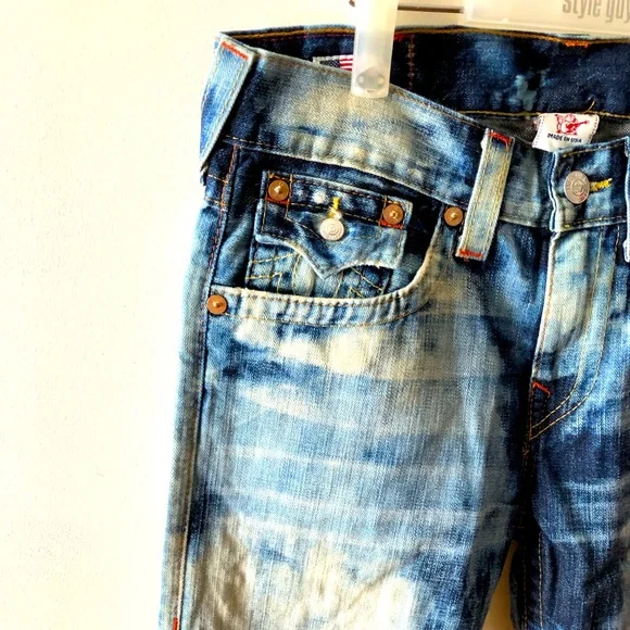 NWT True Religion Men’s Straight Denim Made in USA ; Y2K Version - Picture 7 of 8